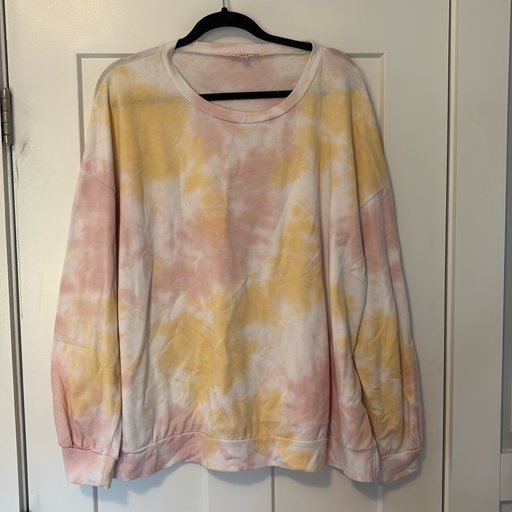 Main strip tie dye pullover from Mindy Mae’s market